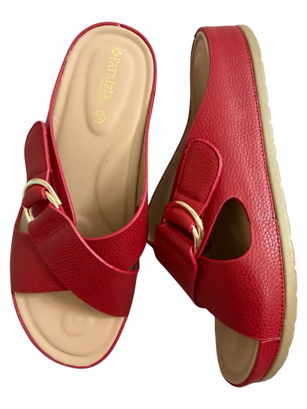Patrizia Marynia Women's Buckle Accent Slide Sandals Size 7